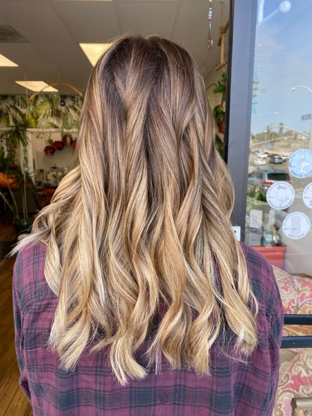 Image of  Haircuts, Women's Hair, Layered, Blunt, Curly, Bangs, Blowout, Permanent Hair Straightening, Keratin, Hairstyles, Beachy Waves, Curly, Hair Extensions, Natural, Hair Color, Red, Brunette, Foilayage, Highlights, Full Color, Color Correction, Black, Fashion Color, Ombré, Blonde, Balayage, Hair Length, Long, Shoulder Length, Medium Length, Hair Restoration