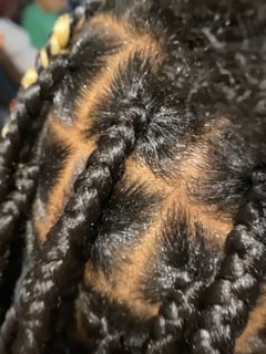 View Women's Hair, Black, Hair Color, Blonde, Braids (African American), Hairstyles, 4A, Hair Texture - Mycaijhia Cochran, Fort Lauderdale, FL