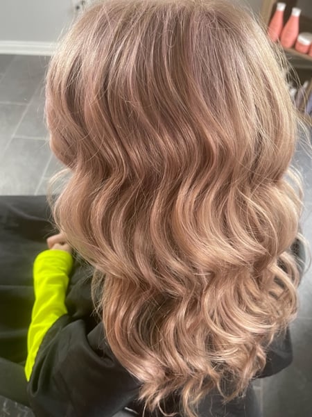 Image of  Women's Hair, Blowout, Hair Color, Fashion Color, Hair Length, Long, Haircuts, Layered, Hairstyles, Beachy Waves, Curly