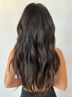 View Hair Color, Women's Hair, Brunette, Hair Extensions, Tape-In  - Meri Kate O’Connor, Los Angeles, CA