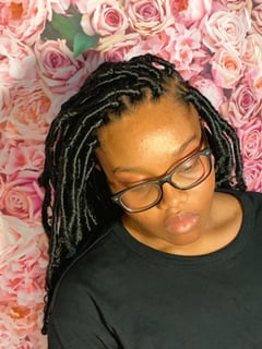View Women's Hair, Hairstyle, Locs, Weave, Protective Styles (Hair), Natural Hair, 4C, Hair Texture - Christine Williams, Hollywood, FL