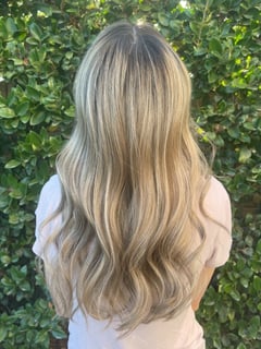 View Hair Color, Foilayage, Blonde, Women's Hair - Katie Kevorkian, Granada Hills, CA