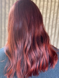 View Women's Hair, Fashion Color, Hair Color, Full Color, Red - Jaylin McKinney, Evansville, IN