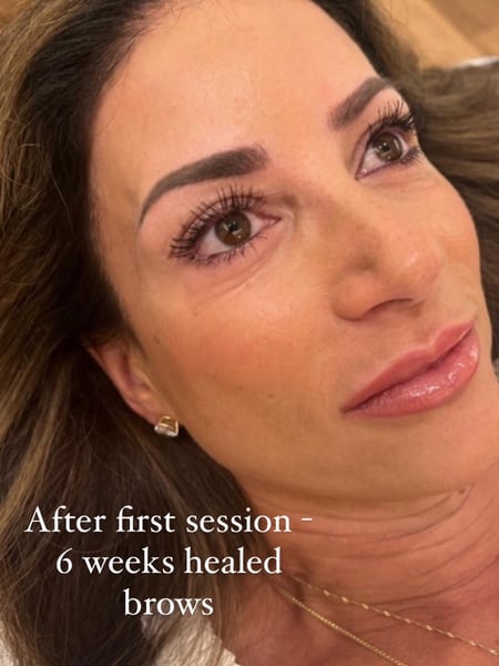 Image of  Ombré, Brows, Brow Shaping, Rounded, Microblading, Nano-Stroke
