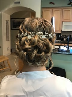 View Blowout, Hairstyles, Updo, Boho Chic Braid, Beachy Waves, Curly, Women's Hair, Makeup, Bridal, Technique, Airbrush, Look, Daytime, Evening, Bridal, Glam Makeup, Vintage - Lacey Duenas, Las Vegas, NV