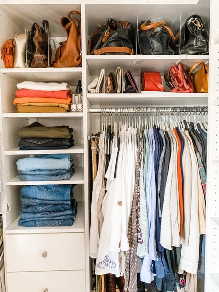 Image of  Professional Organizer, Closet Organization, Hanging Clothes, Folded Clothes, Handbags