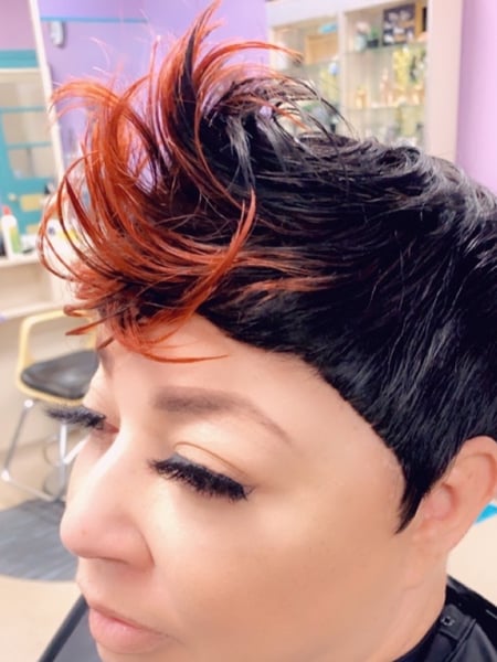 Image of  Women's Hair, Short Ear Length, Hair Length, Pixie, Protective, Hairstyles, Weave, Wigs