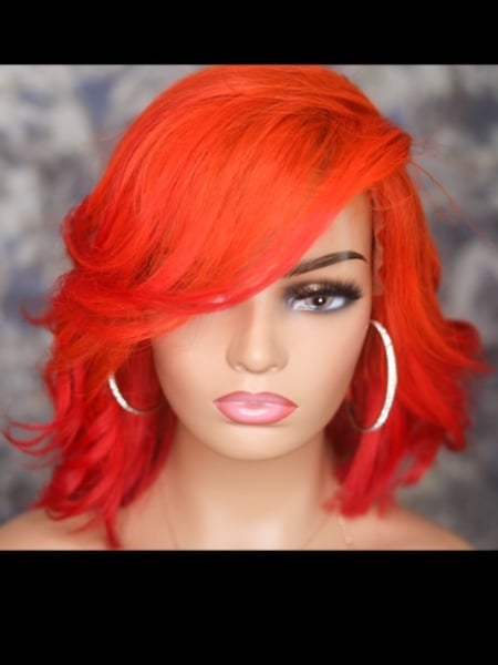 Image of  Women's Hair, Hair Color, Ombré, Red, Haircuts, Bob, Curly, Hairstyles, Wigs, Weave