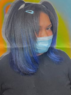 View Hairstyle, 2C, Hair Texture, 3A, Straight, Fashion Hair Color, Hair Color, Women's Hair - Marcela Villalba, San Diego, CA
