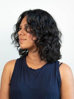View Women's Hair, Black, Hair Color, Shoulder Length, Hair Length, Curly, Haircuts, Hairstyles - Phát Lý, San Jose, CA
