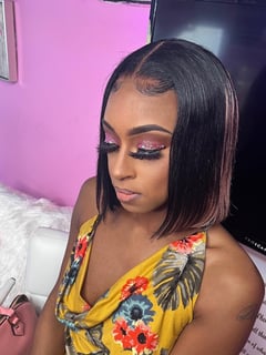 View Light Brown, Skin Tone, Makeup, Glam Makeup, Look, Special FX/Effects, Glitter, Colors, Pink, Brown - Tiera Sneed, Covington, GA