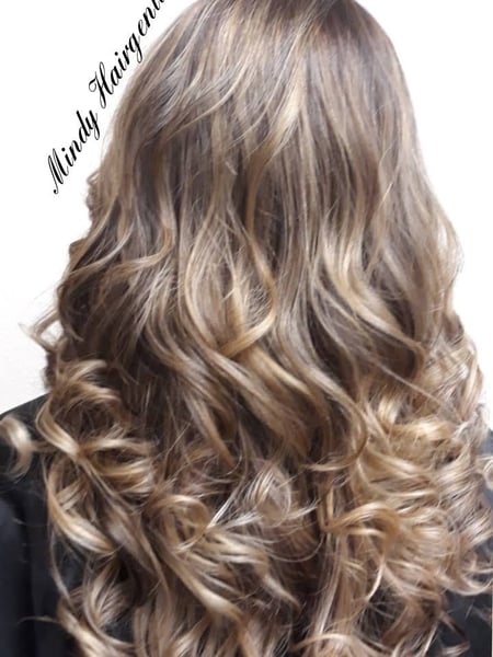 Image of  Layered, Haircuts, Women's Hair, Blowout, Hairstyles, Curly, Balayage, Hair Color