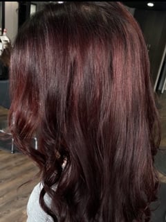 View Women's Hair, Balayage, Hair Color, Red, Long, Hair Length, Beachy Waves, Hairstyles - Brianna Thompson , Fairfield, NJ