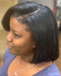 Image of  Women's Hair, Hair Texture, Shoulder Length, Hair Length, Bob, Haircuts