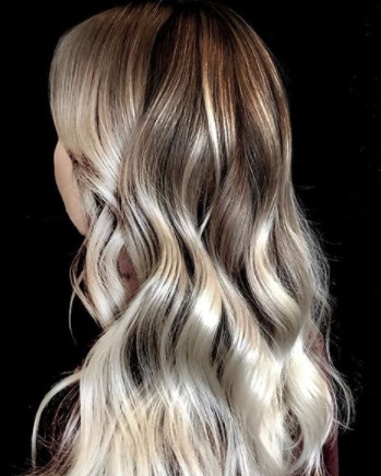 Image of  Women's Hair, Balayage, Hair Color, Blonde, Long, Hair Length, Beachy Waves, Hairstyles