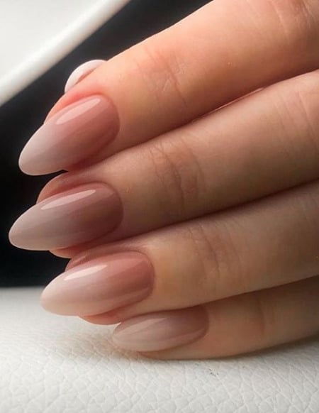 Image of  Nails, Manicure, Pink, Nail Color, White, Medium, Nail Length, Almond, Nail Shape, Nail Art, Nail Style