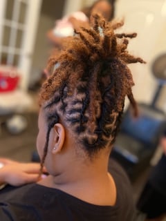 View Women's Hair, Locs, Hairstyles, Natural, Protective, Updo - Drea V, Red Oak, TX