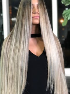 View Women's Hair, Fashion Color, Hair Color, Long, Hair Length, Straight, Hairstyles - Leece, Miami, FL