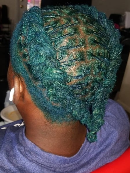 Image of  Women's Hair, Fashion Color, Hair Color, Locs, Hairstyles