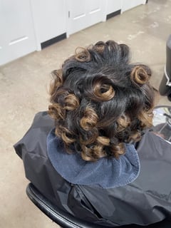 View Curls, Natural Hair, Smoothing , Silk Press, Women's Hair, Hairstyle - Ahyana Dunham, Newark, DE
