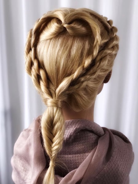 Image of  French Braid, Hairstyle, Kid's Hair, Updo