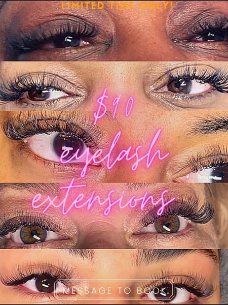 Image of  Lashes, Eyelash Extensions, Classic, Lash Type, Hybrid, Mega Volume