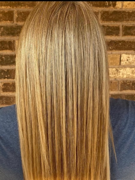 Image of  Blonde, Brunette, Women's Hair, Hair Color, Highlights, Full Color, Hair Extensions, Sew-In 