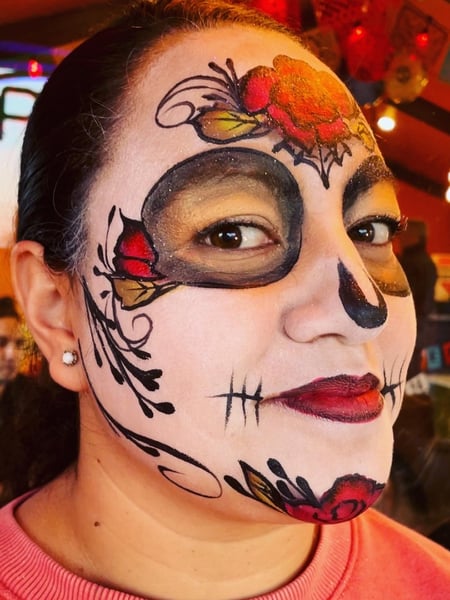 Image of  Face Painting, Characters, Skeleton, Shapes & Things, Mask, Flowers