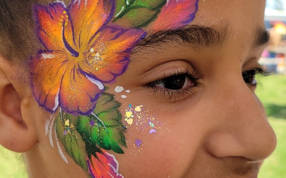 View Embellishments, Flowers, Shapes & Things, Face Painting, Rainbow, Glitter - Alicia Fiedler, Austin, TX