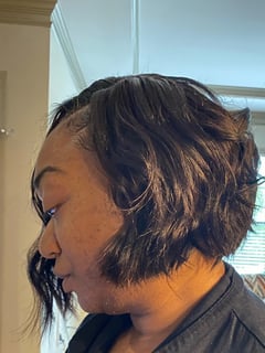 View Layered, Women's Hair, Haircuts, Bob, Hairstyles, Beachy Waves, Hair Treatment/Restoration, Scalp Treatment, Weave, Short Chin Length, Hair Length - AnnaCouture Nowell, Atlanta, GA