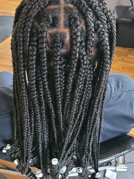 Image of  Women's Hair, Braids (African American), Hairstyles, Curly