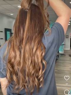 View Women's Hair, Brunette Hair, Hairstyle, Hair Extensions, Ombré, Hair Color - Amberly Harrison , Lexington, KY