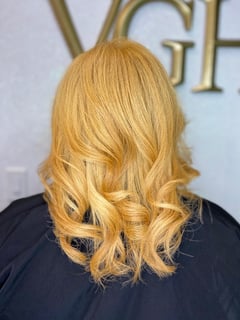 View Smoothing , Women's Hair, Hair Color, Blonde, Full Color, Natural Hair, Hairstyle, Silk Press - Victoria Edwards, Atlanta, GA