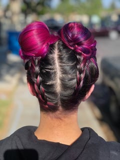 View Updo, Hairstyles, Women's Hair, Boho Chic Braid, Full Color, Hair Color, Fashion Color - Izabella Miller, Santa Clara, CA