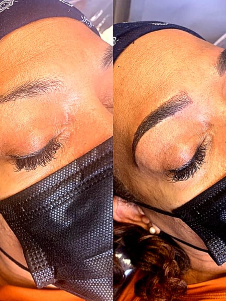 Image of  Brow Technique, Brows, Microblading, Steep Arch, Brow Shaping