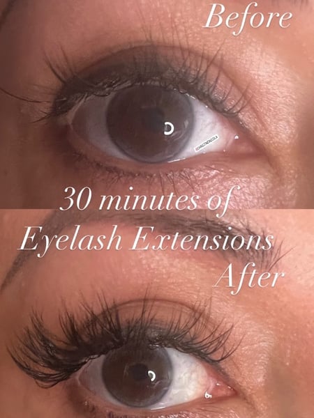 Image of  Lashes, Hybrid, Eyelash Extensions, Lash Enhancement, Eyelash Extensions Style, Volume, Wispy Eyelash Extensions, Lash Treatments