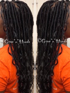 View Brunette, Hairstyles, Women's Hair, Hair Extensions, Locs, Braids (African American), Hair Color - Shantel B, San Antonio, TX