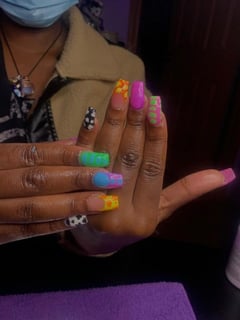 View Short, Nail Length, Nails, Nail Art, Nail Style, Mix-and-Match, French Manicure - Kemi Oduneye, Merrillville, IN