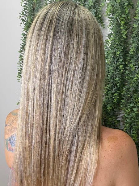 Image of  Layered, Haircuts, Women's Hair, Straight, Hairstyles, Foilayage, Hair Color, Highlights, Blonde, Long, Hair Length