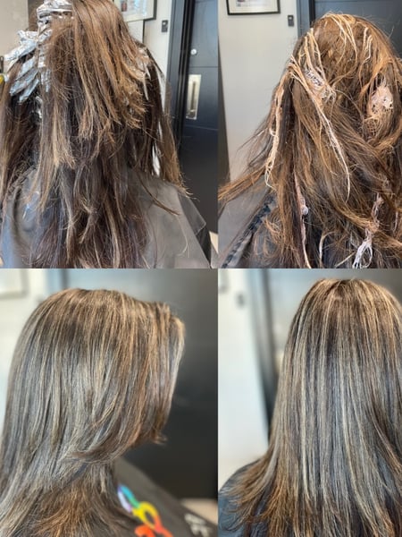 Image of  Long, Hair Length, Women's Hair, Highlights, Hair Color