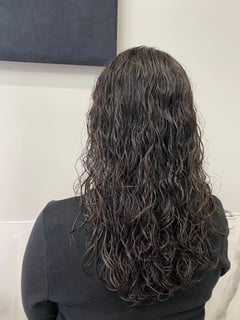 View Layered, Haircuts, Women's Hair, Curly, Curly, Hairstyles, Hair Texture, 3A, Long, Hair Length - Alanna Mateo, Paramus, NJ