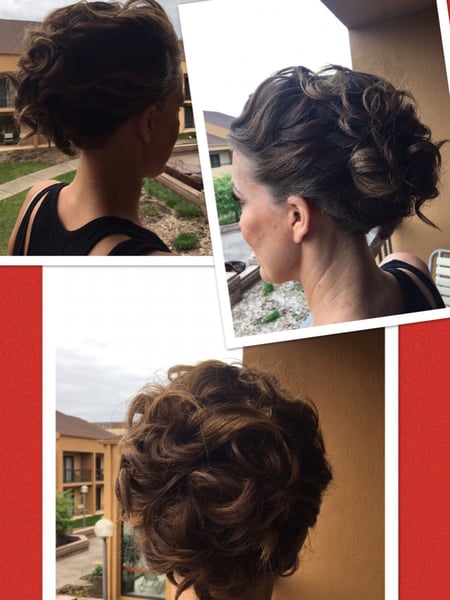 Image of  Women's Hair, Bridal, Hairstyles, Curly, Updo