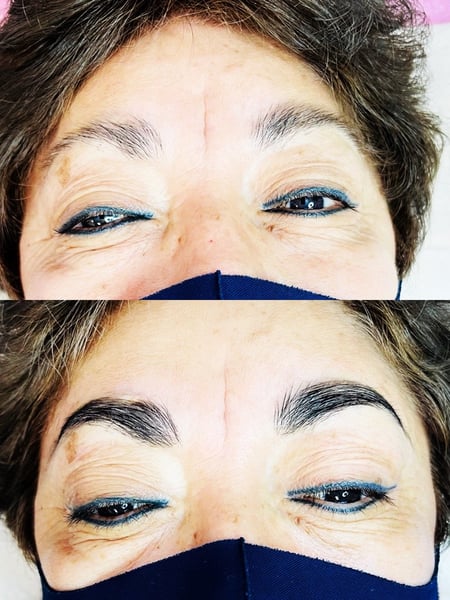 Image of  Brows, Brow Shaping, Rounded, Brow Technique, Wax & Tweeze