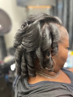 View Shoulder Length, Hair Length, Women's Hair, Hair Color, Silk Press, Permanent Hair Straightening - Cleo Hubbard, Spring, TX