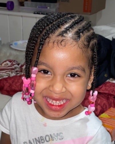 Image of  Kid's Hair, Girls, Haircut, Braiding (African American), Hairstyle, Protective Styles
