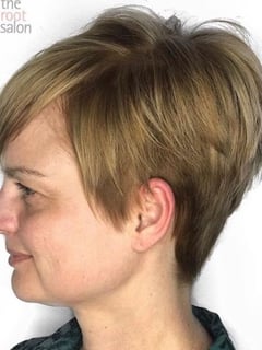 View Blonde, Short Hair (Ear Length), Pixie, Hair Color, Women's Hair - Brit Dailey, Phoenix, AZ