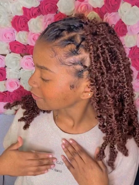 Image of  Weave, Hairstyles, Women's Hair, Protective, Braids (African American), Locs