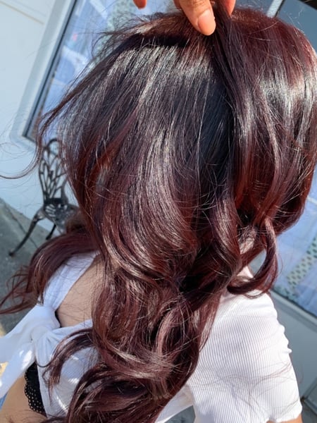 Image of  Women's Hair, Blowout, Hair Color, Balayage, Black, Brunette, Blonde, Color Correction, Fashion Color, Foilayage, Highlights, Ombré, Silver, Red, Hair Length, Haircuts, Full Color