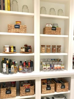 View Food Pantry, Kitchen Organization, Professional Organizer, Kitchen Shelves, Spice Cabinet - Julia Pinsky, Beverly Hills, CA