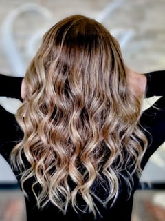 View Haircut, Balayage, Hair Color, Long Hair (Mid Back Length), Hair Texture, Hair Length, 2A, Hairstyle, Women's Hair, Beachy Waves, Layers - Stefanie Smith, Syracuse, NY